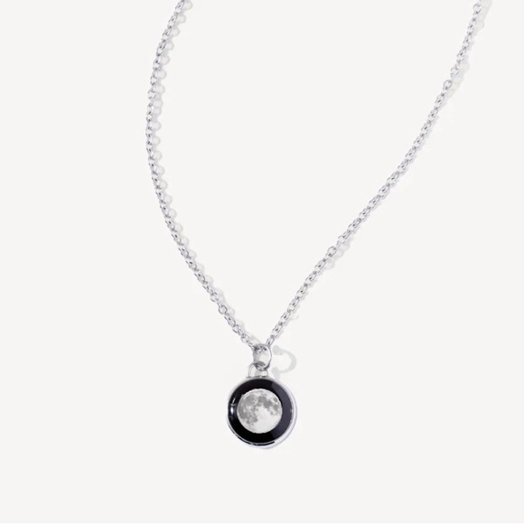 Moon Glow Elegance Necklace in Stainless Steel - Picture 2 of 8